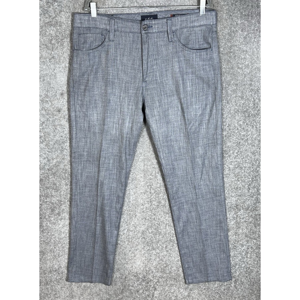 34 Heritage Courage Mid Rise Straight Pants Mens 35x32 Blue-Gray Stretch Pockets